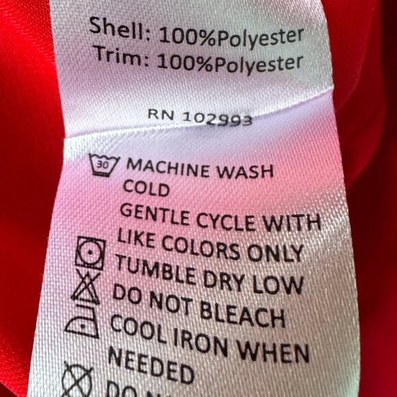 Prabal Gurung Cherry Red Ruffled Cocktail Sheath Midi Dress in Women's 14 - Picture 10 of 10